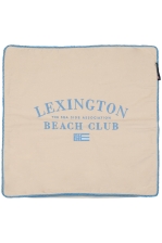 Beach Club Embroidered Organic Cotton Pillow Cover