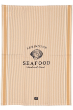 Seafood Striped & Printed Org Cotton Kitchen Towel