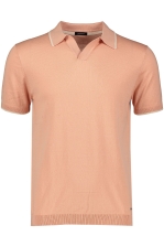 Ersilio | V Neck Polo With Contrast Tripes