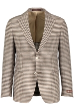 Mike Linen Check Blazer