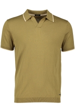 Ersilio | V Neck Polo With Contrast Tripes