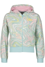 Marble Aop Zip Hoodie Lb