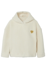 Nkfodine Ls Teddy Pullover Wh Ps