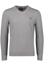 Cotton Merino V Neck Jumper.