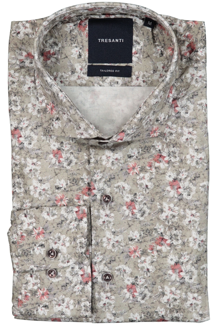 Doriano | Shirt With Drawn Flowers