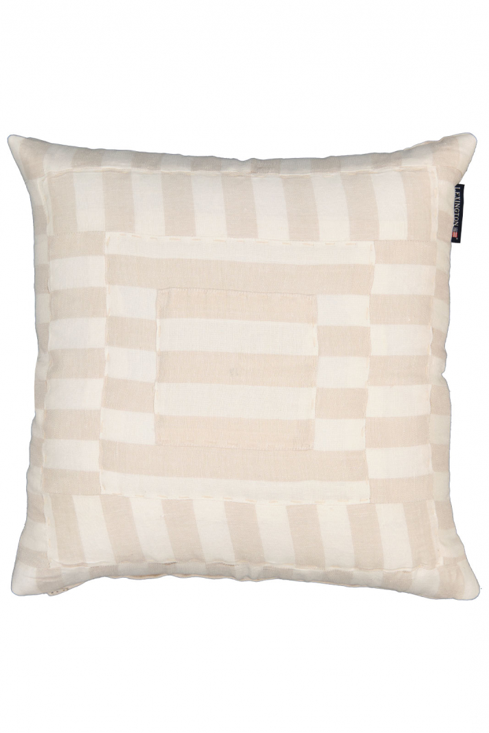 Quilted Linen Blend Pillow Cover