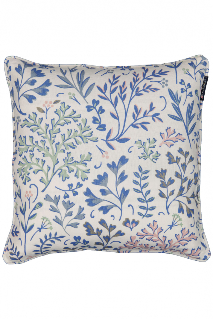 Printed Flowers Linen/cotton Pillow Cover