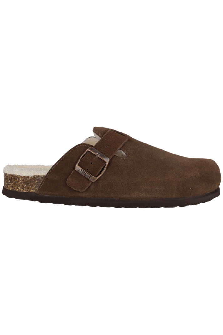 Camillo Leather Cork Clog W/warm Lining