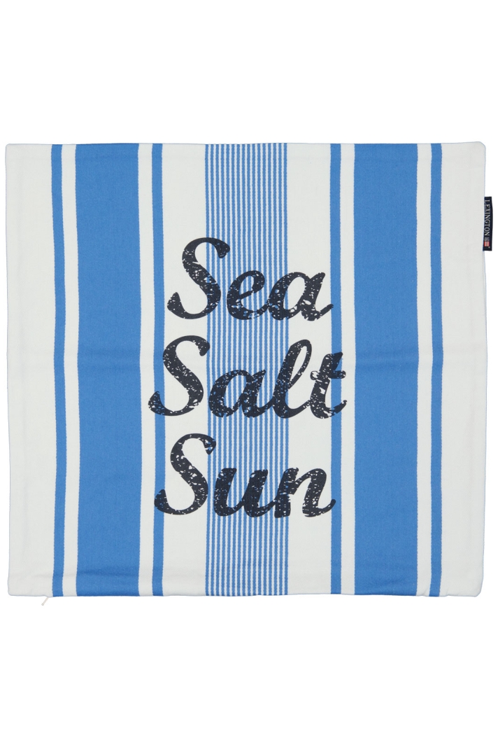 Striped Sea Salt Sun Organic Cotton Pillow Cover