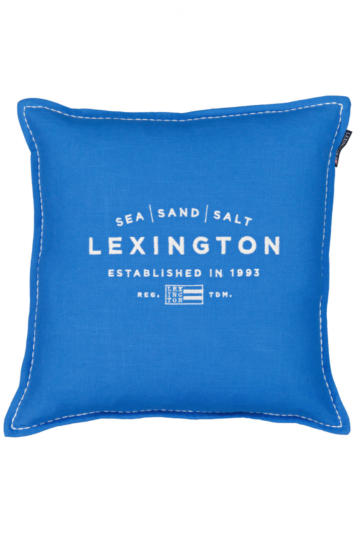 Sea Sand Salt Logo Embroidered Cotton Pillow Cover