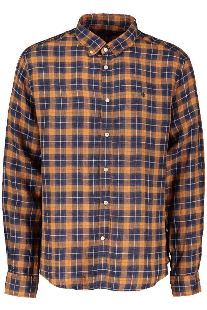 Linen Check Bd Shirt