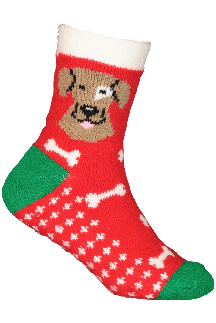 Yt Cabin Socks Kids Dog Bones