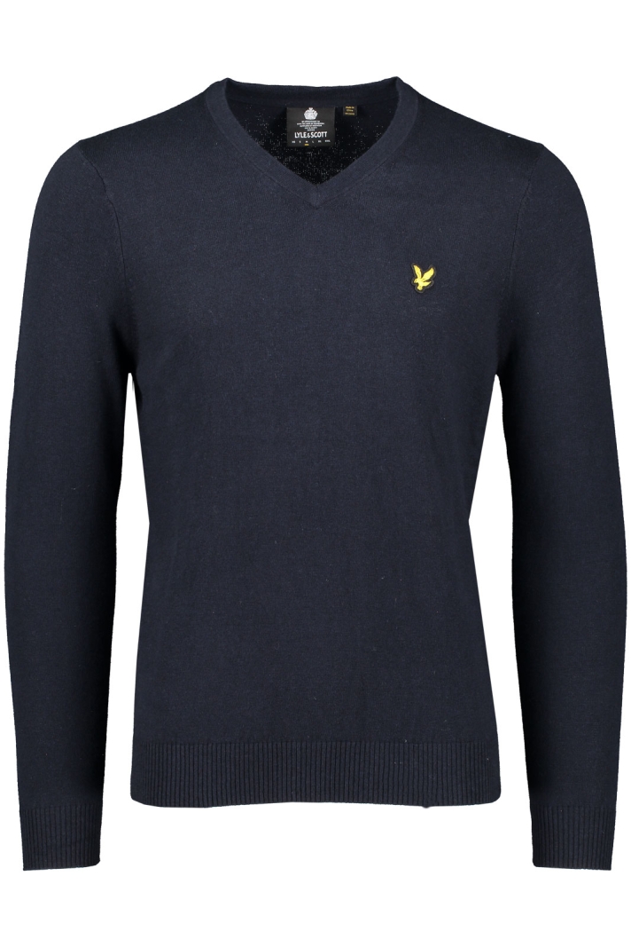 Cotton Merino V Neck Jumper.