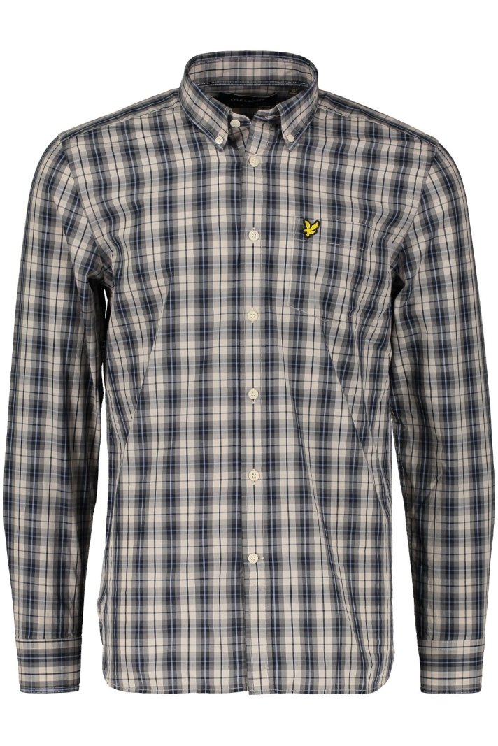 Washed Check Poplin Shirt