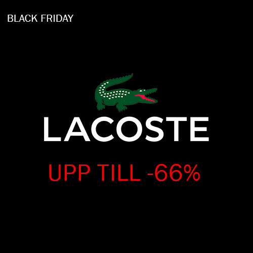 Shoppa Lacoste till Black Friday-priser